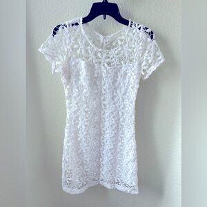 Hollister White Lace Dress Size 1